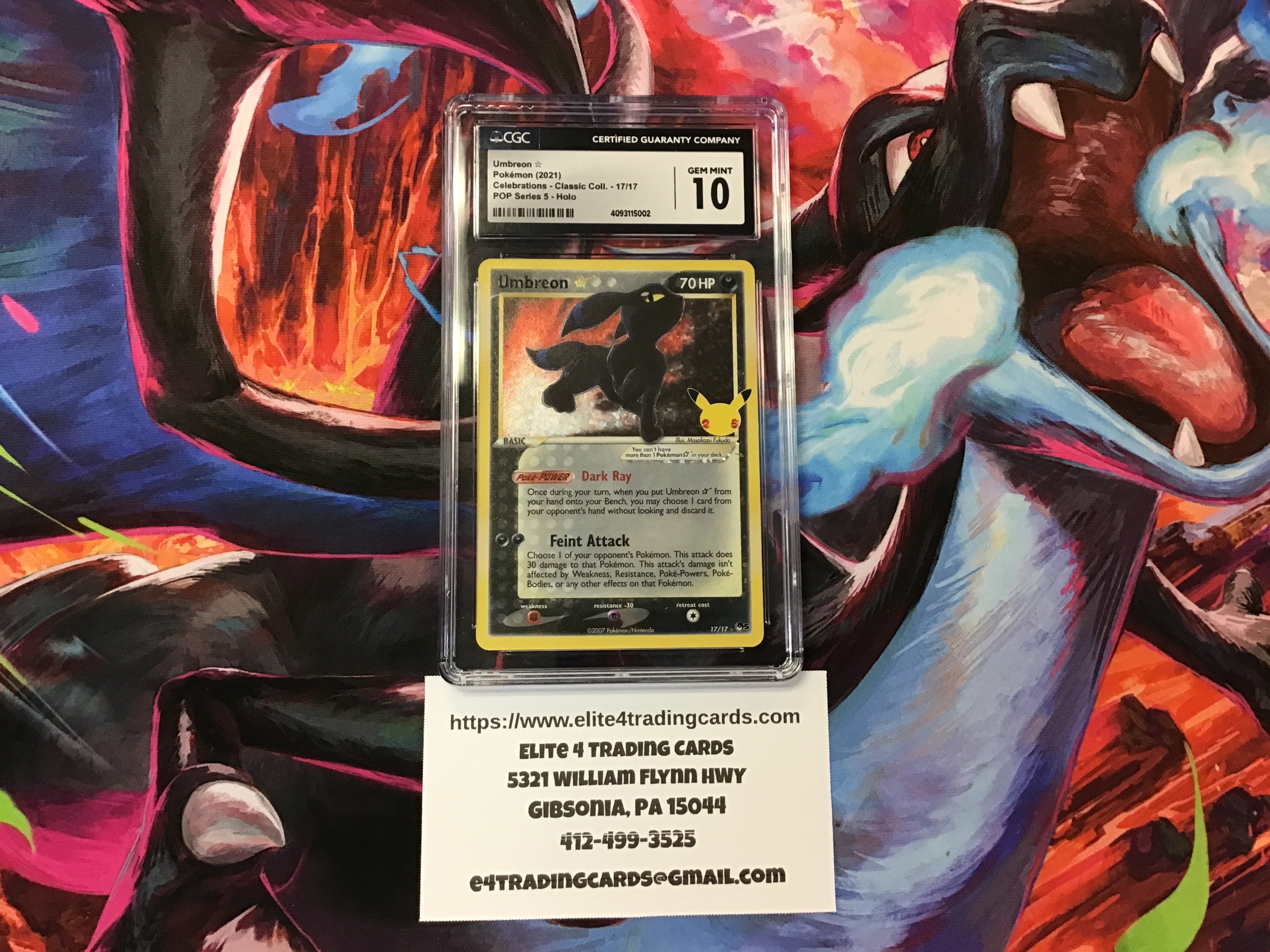 Umbreon #17 Pokemon Celebrations (CGC 10)