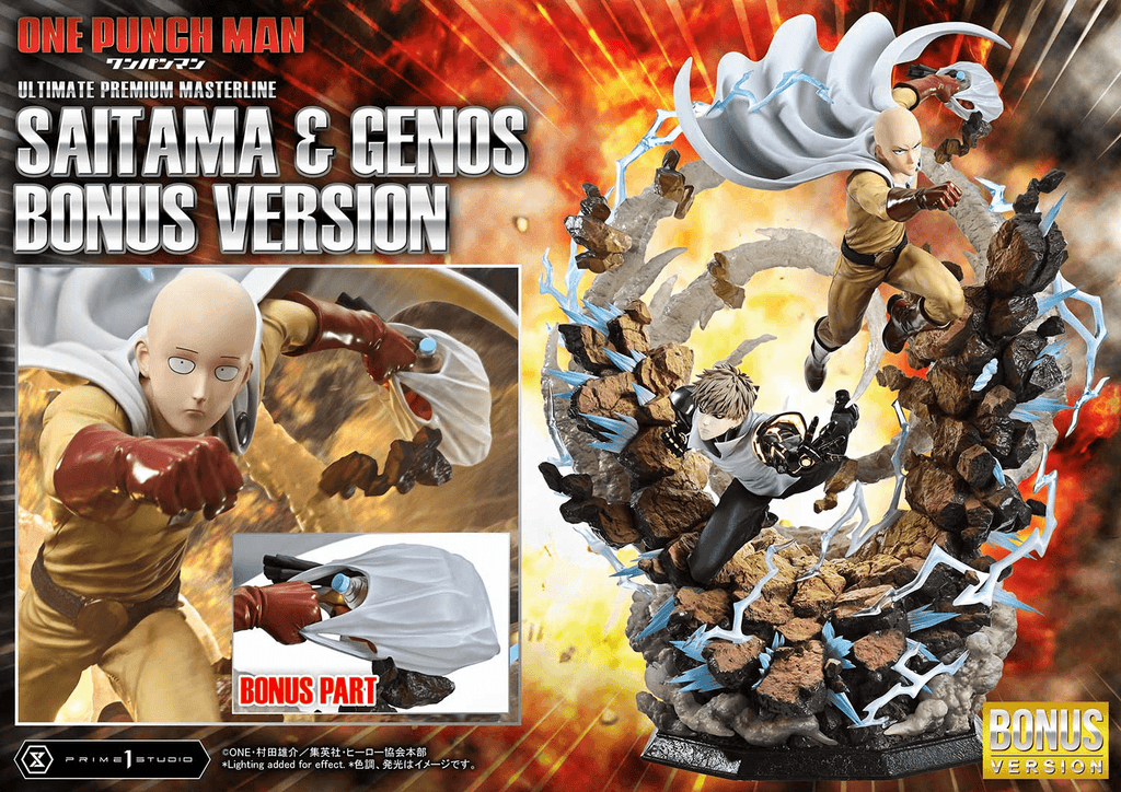 Ultimate Premium Masterline One-Punch Man Saitama &amp; Genos DX Bonus Version
