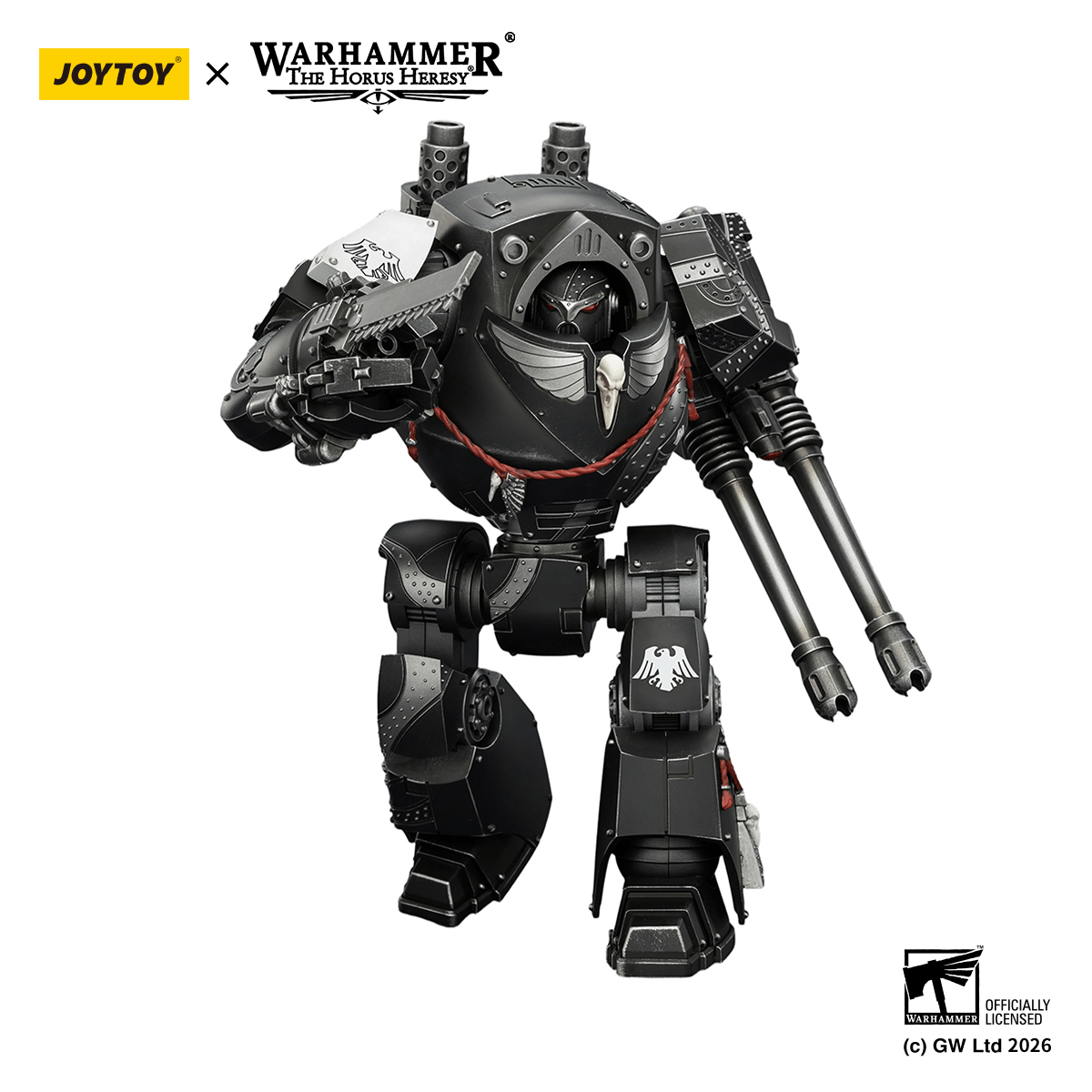 Raven Guard Contemptor Dreadnought with Gravis autocannon and Chainfist