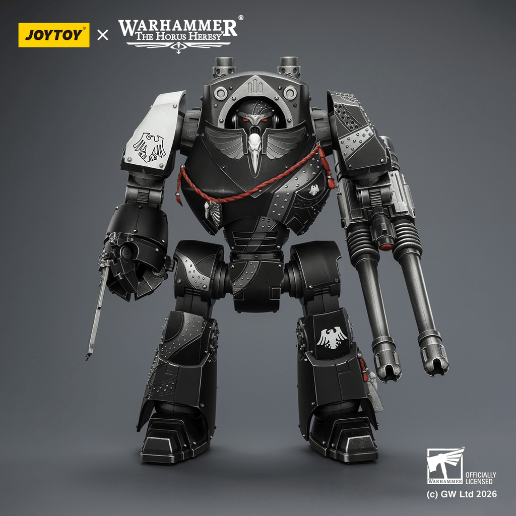 Raven Guard Contemptor Dreadnought with Gravis autocannon and Chainfist
