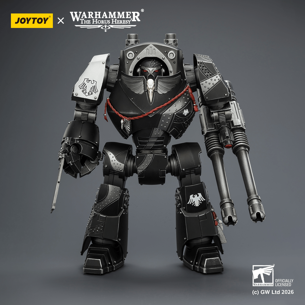 Raven Guard Contemptor Dreadnought with Gravis autocannon and Chainfist