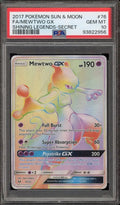 PSA 10 - 2017 POKEMON SUN & MOON SHINING LEGENDS #76 FA/MEWTWO GX SHINING LEGENDS-SECRET