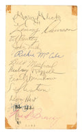 1957 Pittsburgh Steelers Team Signed GPC w/ Len Dawson Rookie Signature BAS LOA