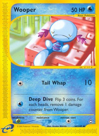 Wooper (66)/147 - Aquapolis Reverse Holofoil
