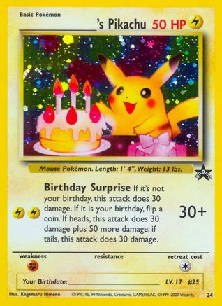 ______'s Pikachu 024/53 [WoTC Promo]  - Holofoil