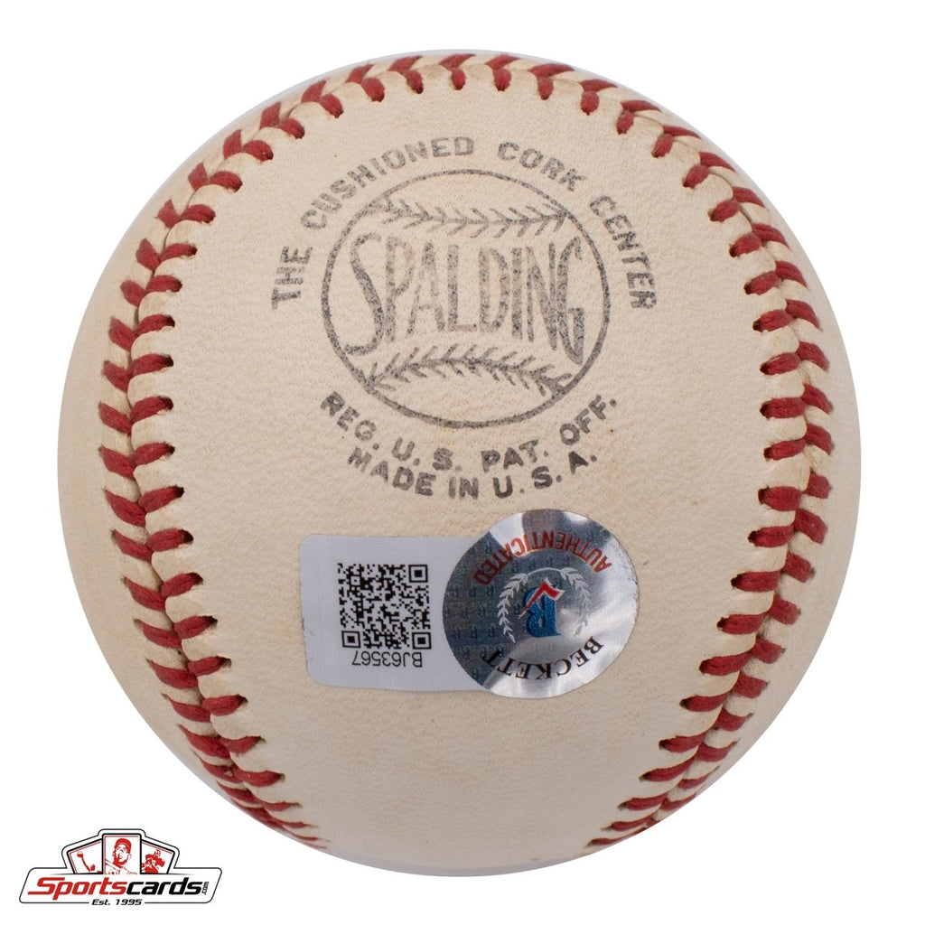 George Selkirk (d.1987) Single Signed Warren Giles Baseball Beckett BAS Yankees