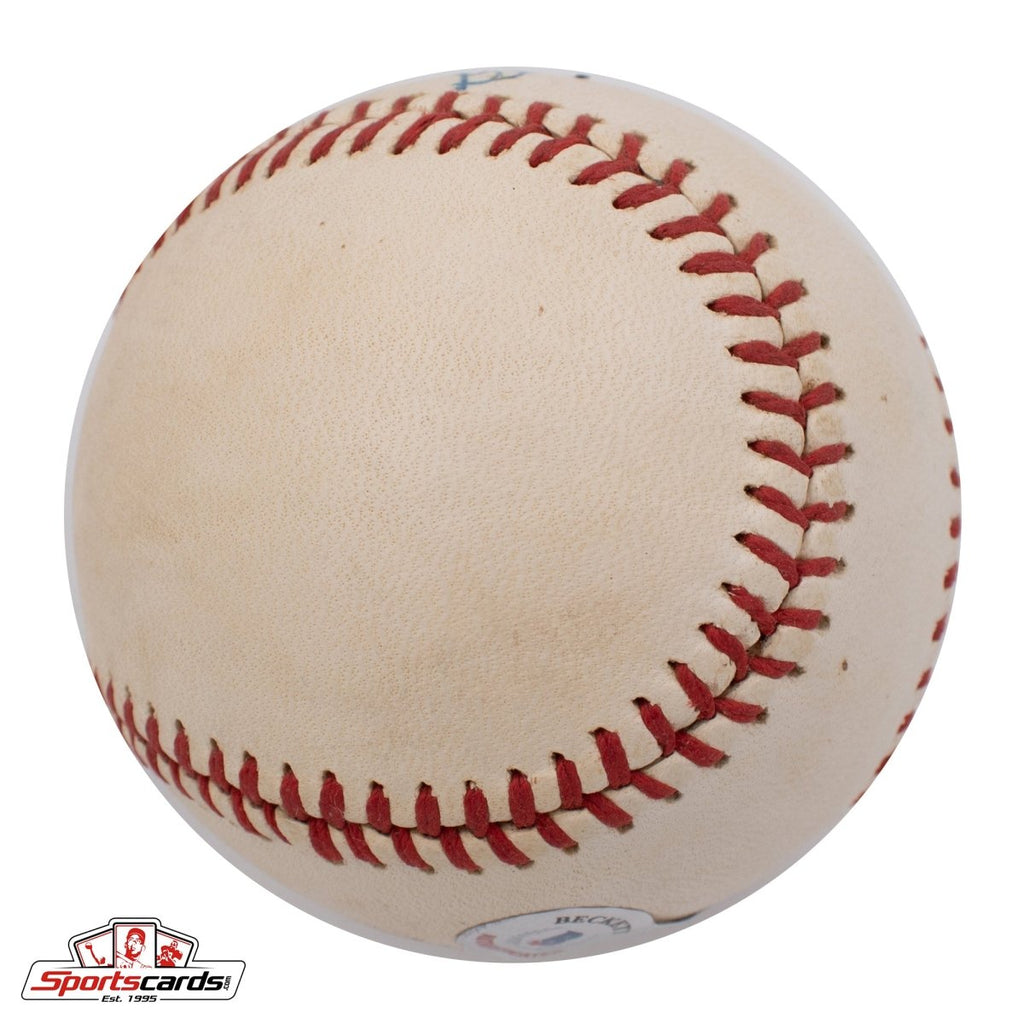 George Selkirk (d.1987) Single Signed Warren Giles Baseball Beckett BAS Yankees