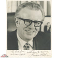 Larry O'Brien Signed Auto Photo Beckett BAS NBA Commissioner