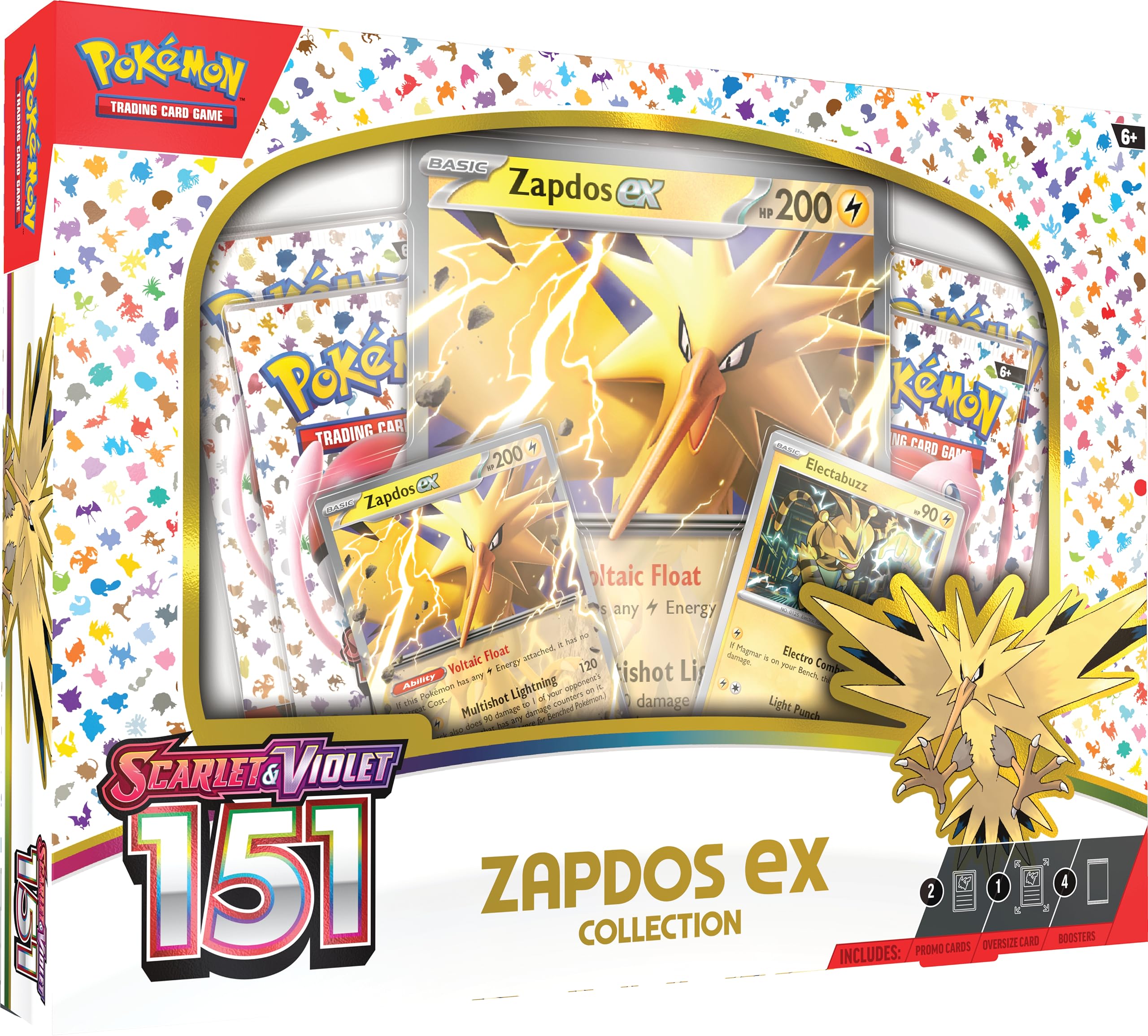 Pokemon TCG Karmesin & Purpur 3.5 Pokemon 151 Zapdos Ex Box