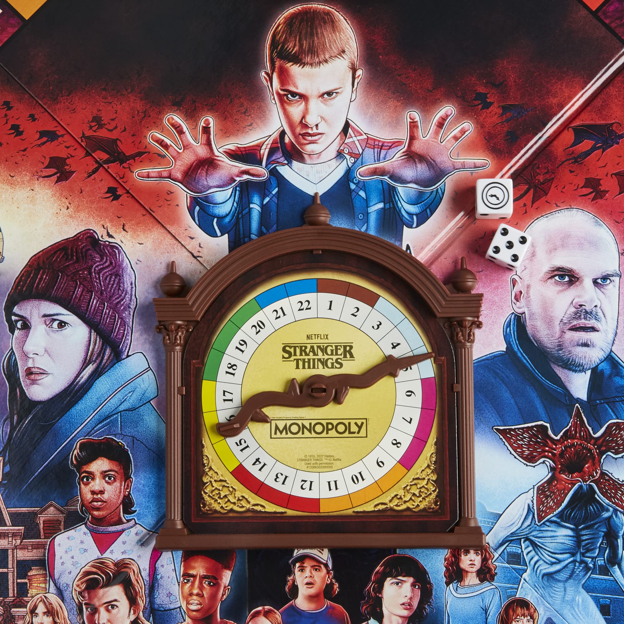 Monopoly: Netflix Stranger Things Edition Board Game For Adults And Teens Ages 14+, Game For 2-6 Players, Inspired By Stranger Things Season 4, Multicolor