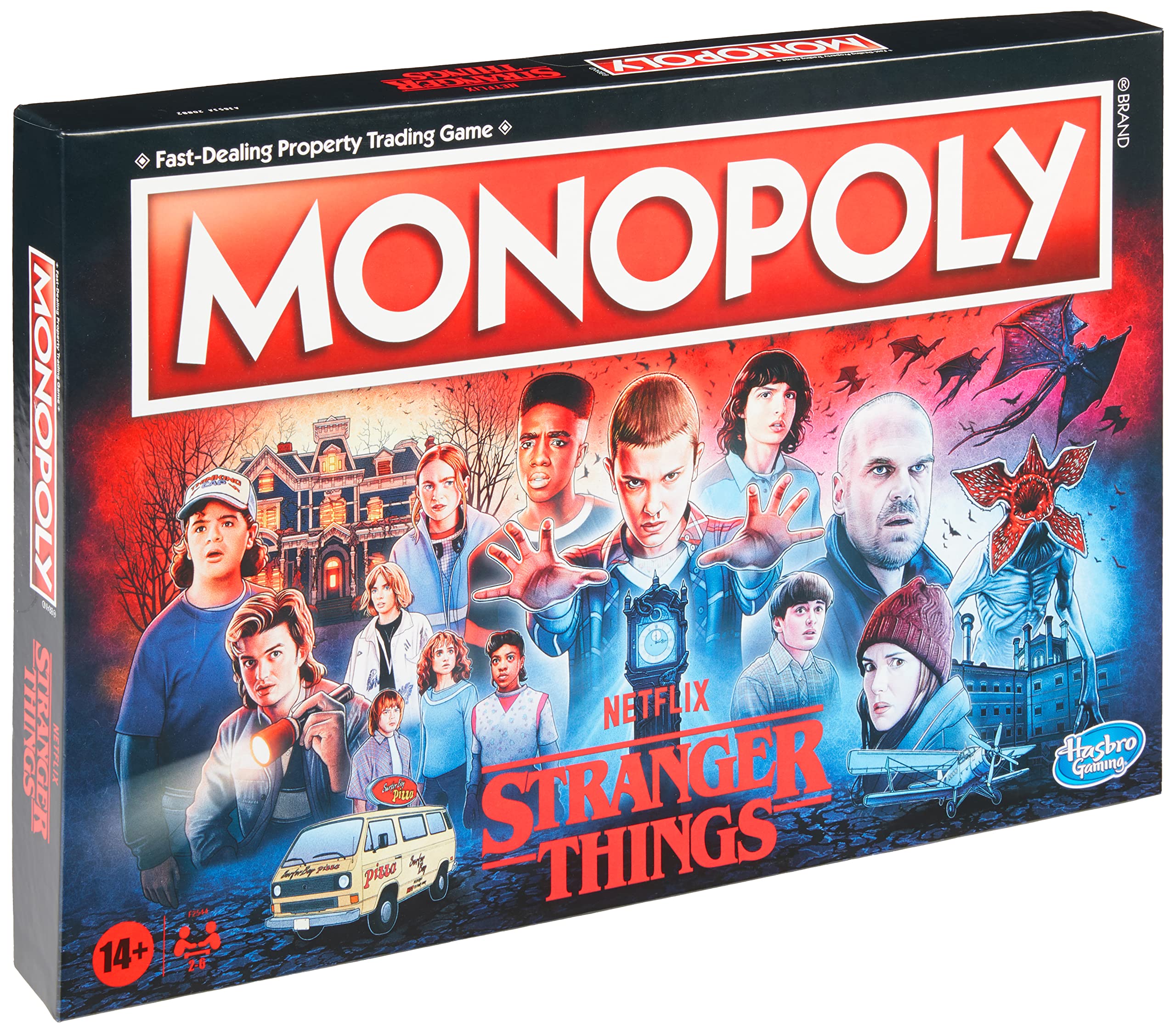 Monopoly: Netflix Stranger Things Edition Board Game For Adults And Teens Ages 14+, Game For 2-6 Players, Inspired By Stranger Things Season 4, Multicolor