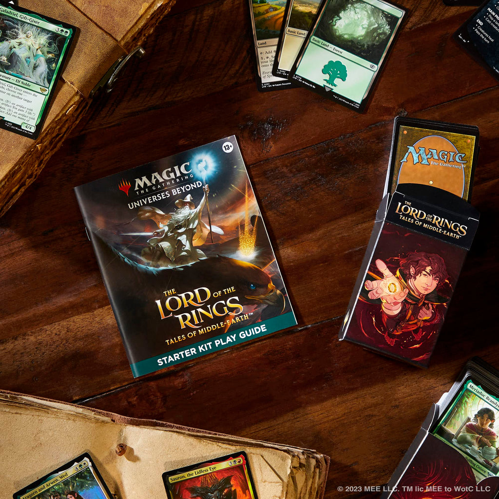 Magic: The Gathering Lord Of The Rings Starter Kit - 2 Ready-To-Play Decks, 2 Online Codes, Ages 13+, 2 Players