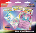 Pokémon-Sammelkartenspiel: Karmesin & Purpur—Prismatische Entwicklungen Tech-Sticker-Kollektion – Feelinara (1 holografische Promokarte & 3 Boosterpacks)