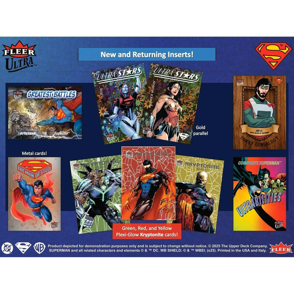 2025 Upper Deck Fleer Ultra Superman Hobby Box *Contact Us To Order*