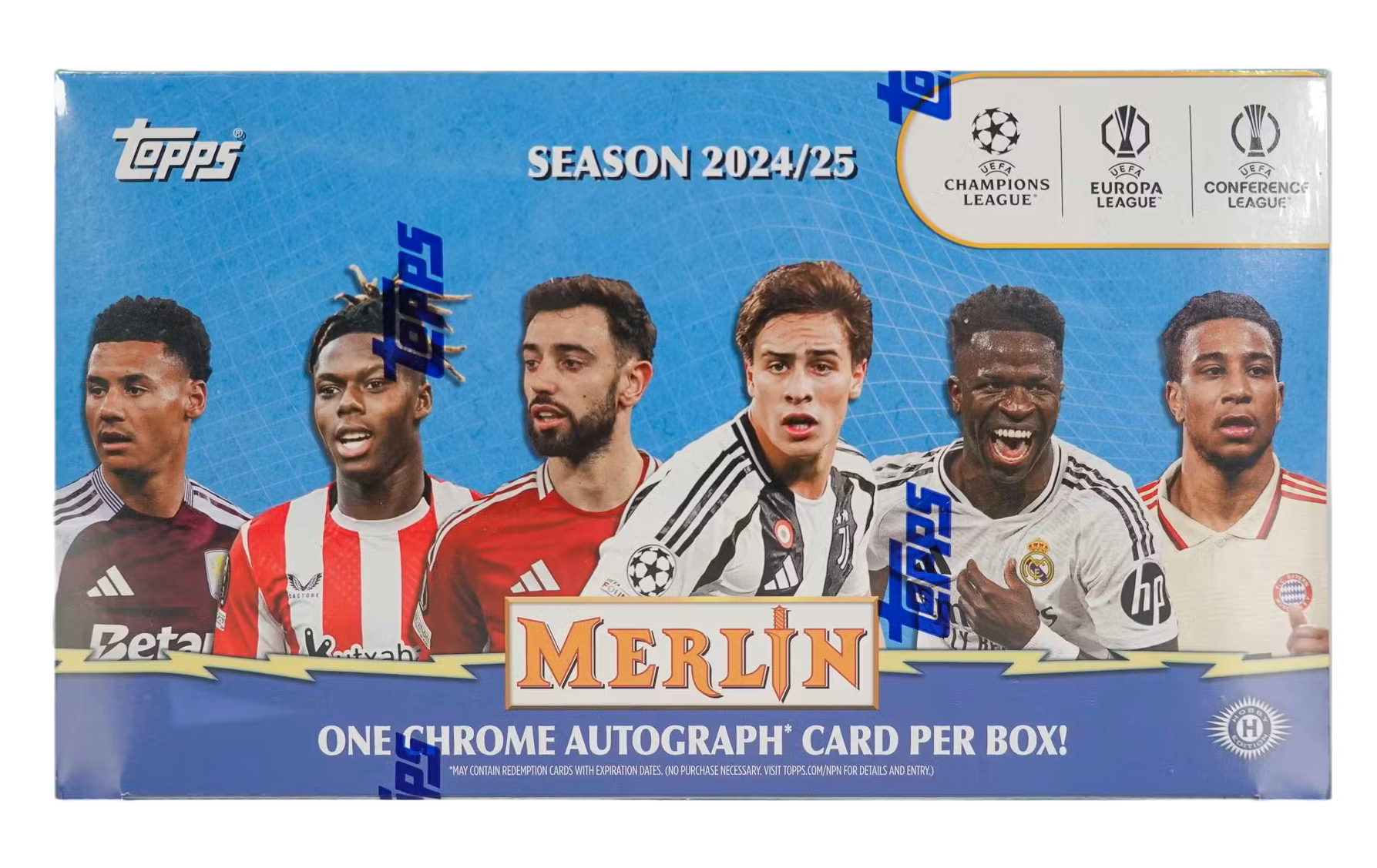 2024-25 Topps Chrome Merlin UEFA Club Competitions Soccer Hobby Box