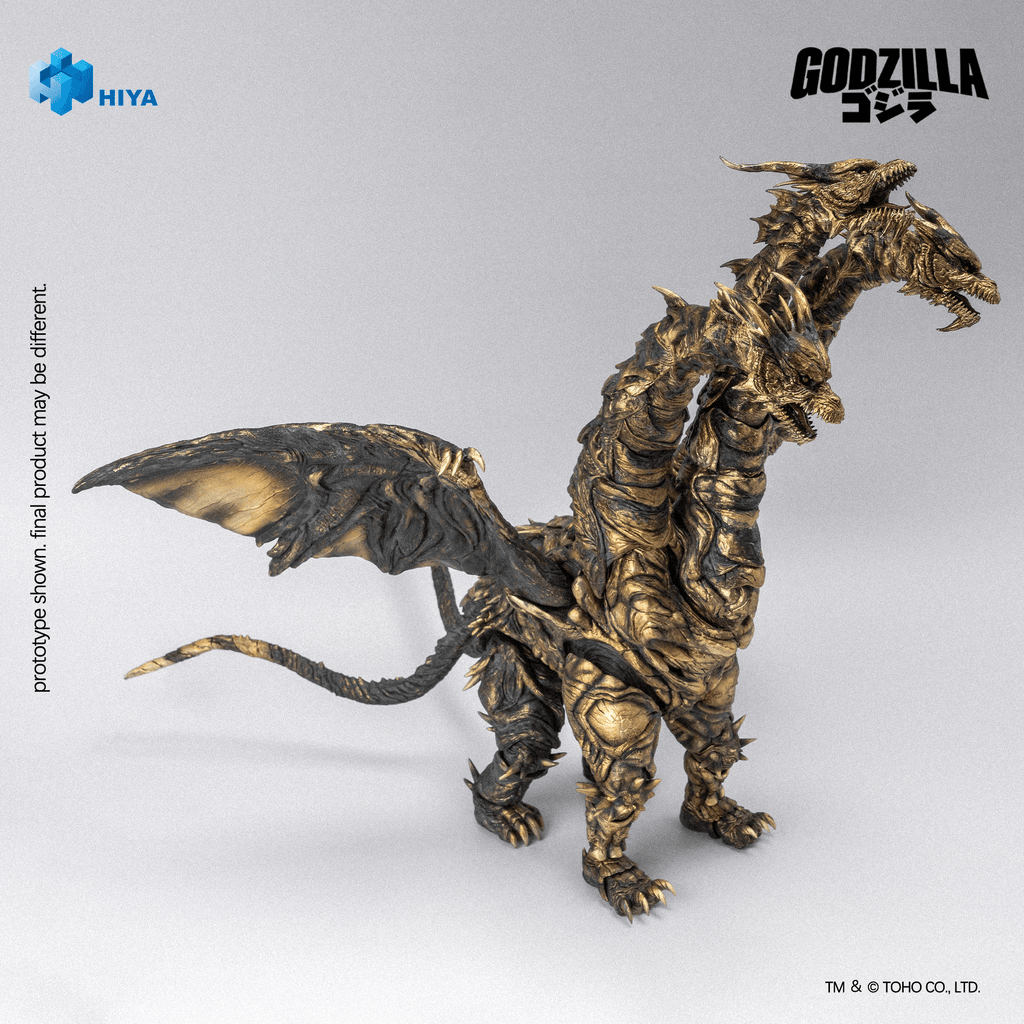 None Scale 14 Inch Godzilla Final Wars 2004 Keizer Ghidorah Action Figure