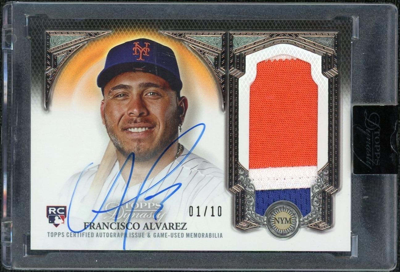 2023 Topps Dynasty DAP-FA3 Francisco Alvarez Rookie Patch Auto /10