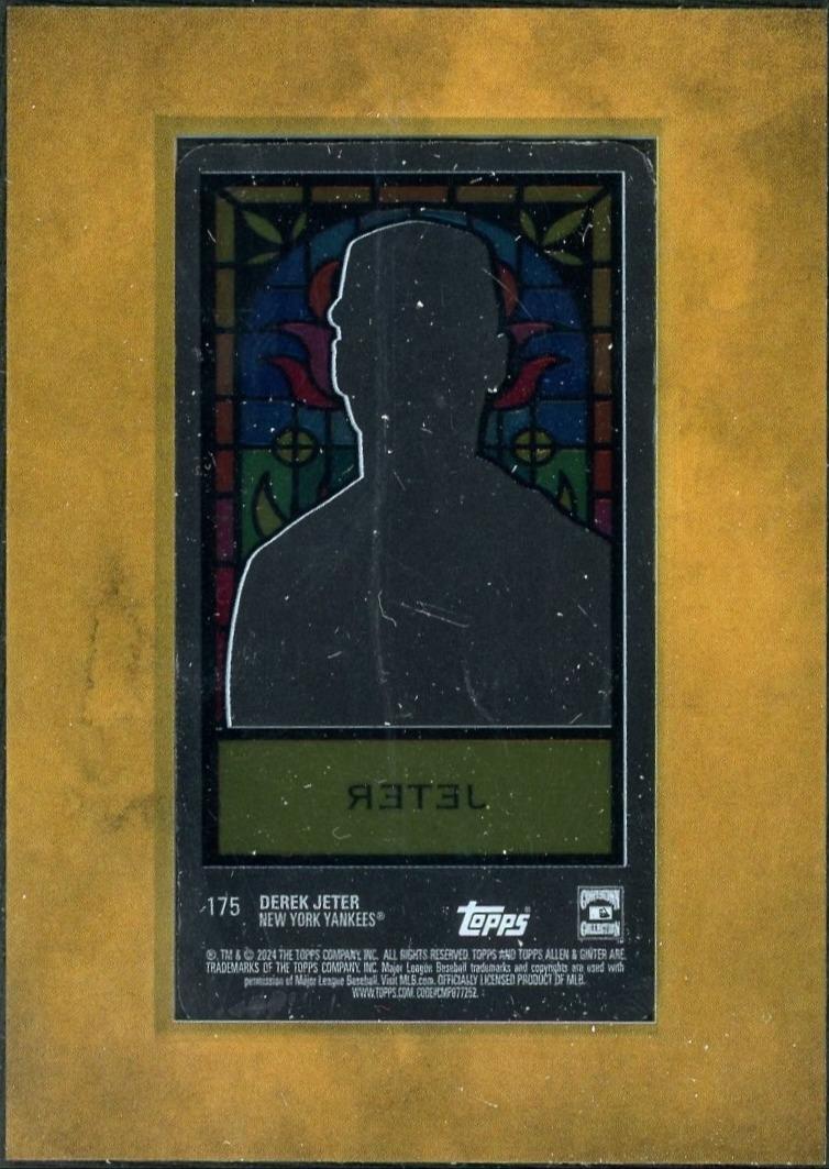 2024 Topps Allen & Ginter 175 Derek Jeter Mini Stained Glass