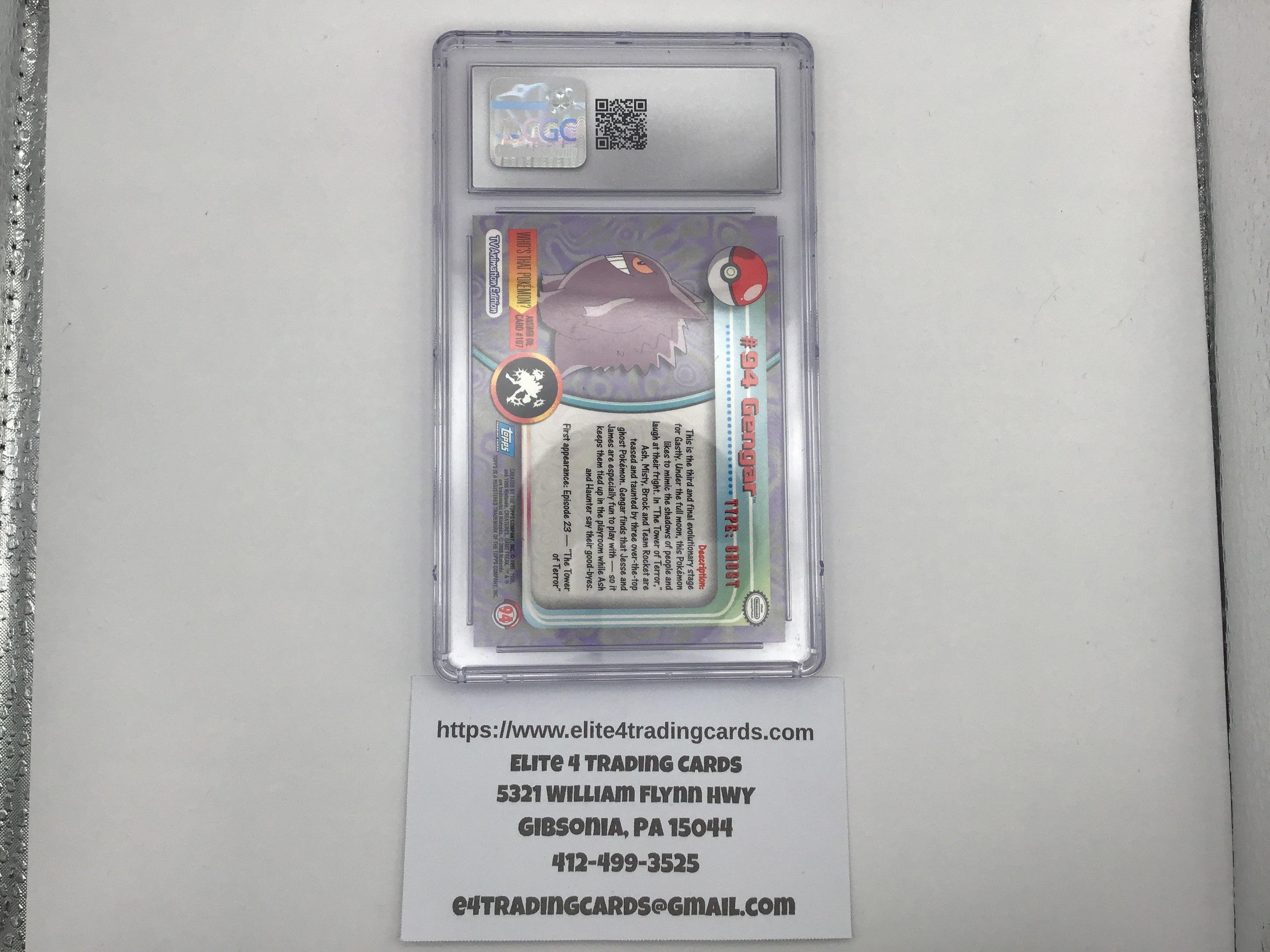 Gengar #94 Pokemon 2000 Topps Chrome (CGC 9)