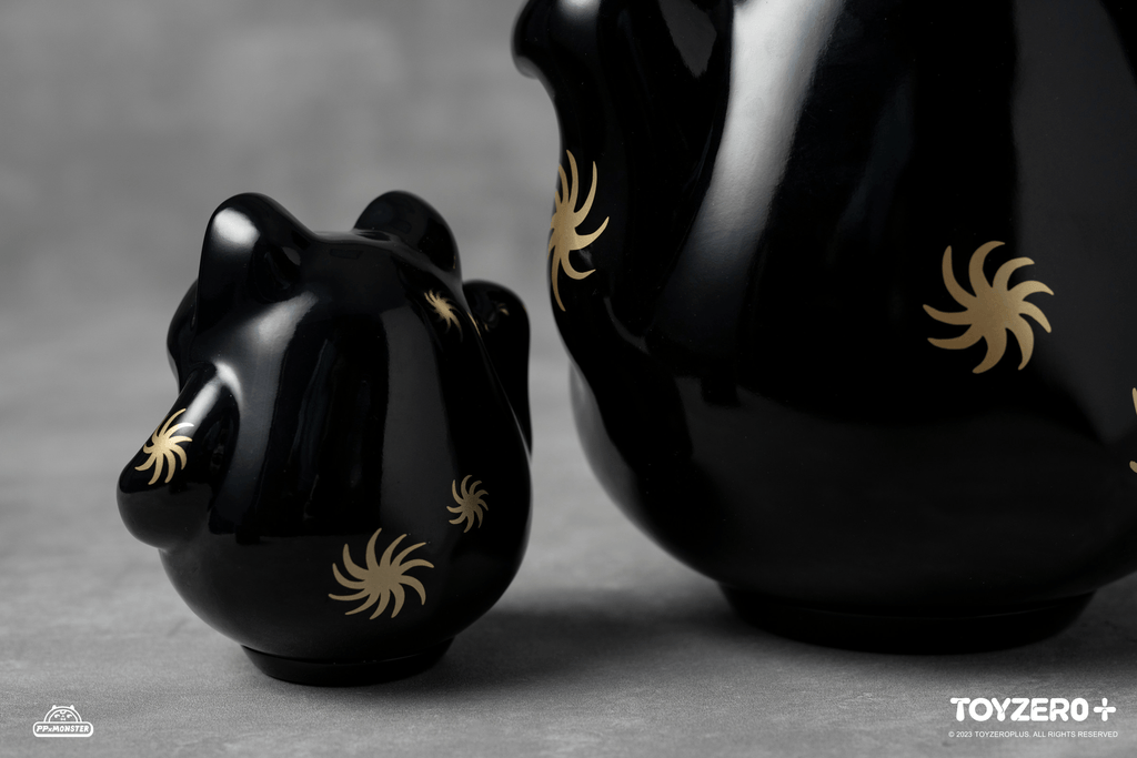 200% PP Lucky Cat Daruma (Black cat edition)