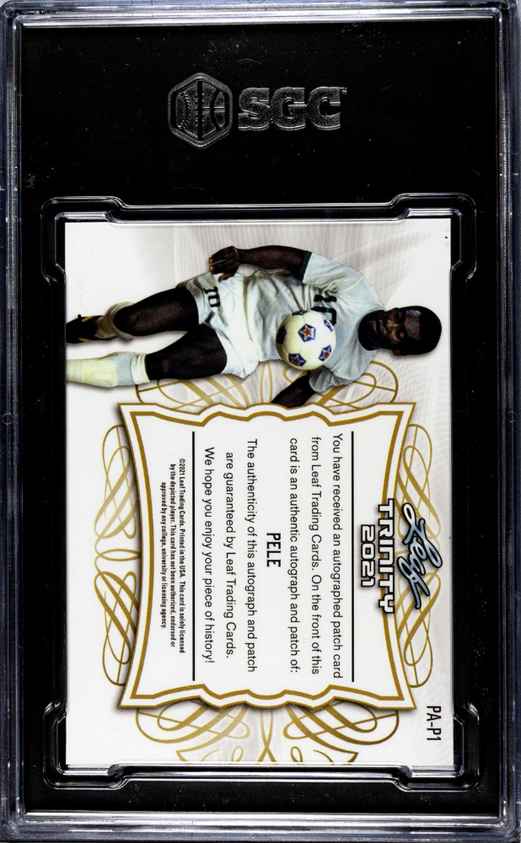 2021 Trinity #PA-P1 Pele Patch Autographed Auto SGC 9.5