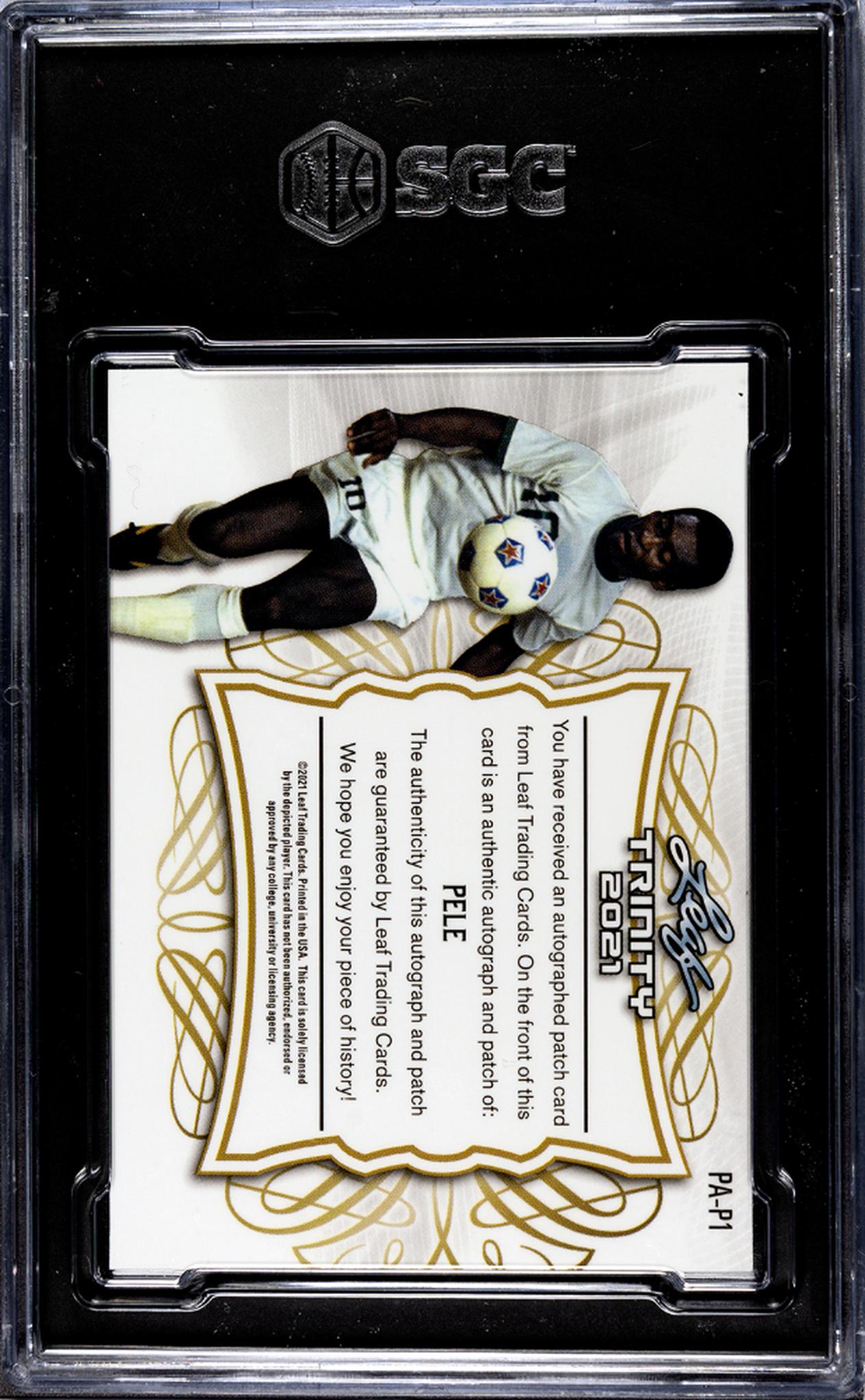 2021 Trinity #PA-P1 Pele Patch Autographed Auto SGC 9.5