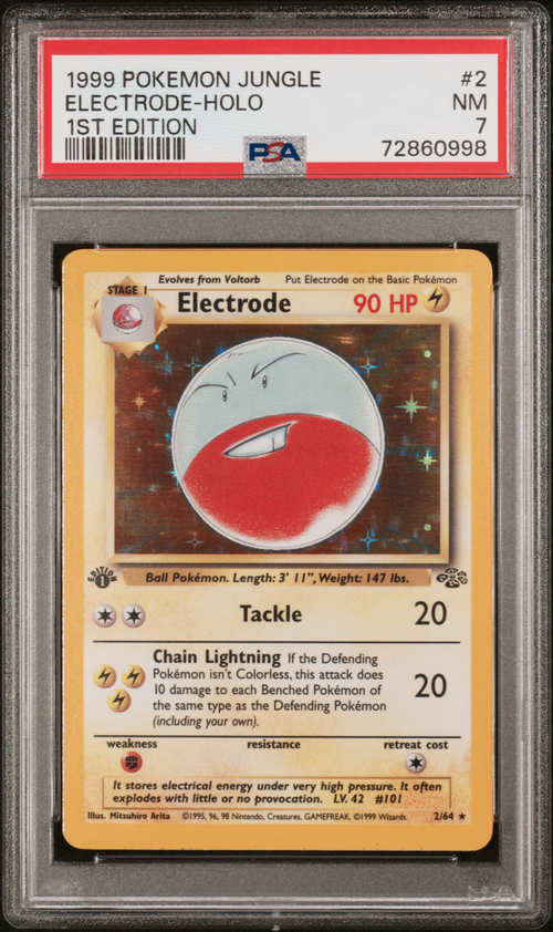 PSA 7 ELECTRODE-HOLO 1ST EDITION