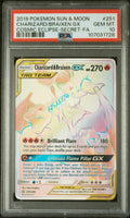 PSA 10 - 2019 POKEMON SUN & MOON COSMIC ECLIPSE #251 CHARIZARD/BRAIXEN GX COSMIC ECLIPSE-SECRET-FA