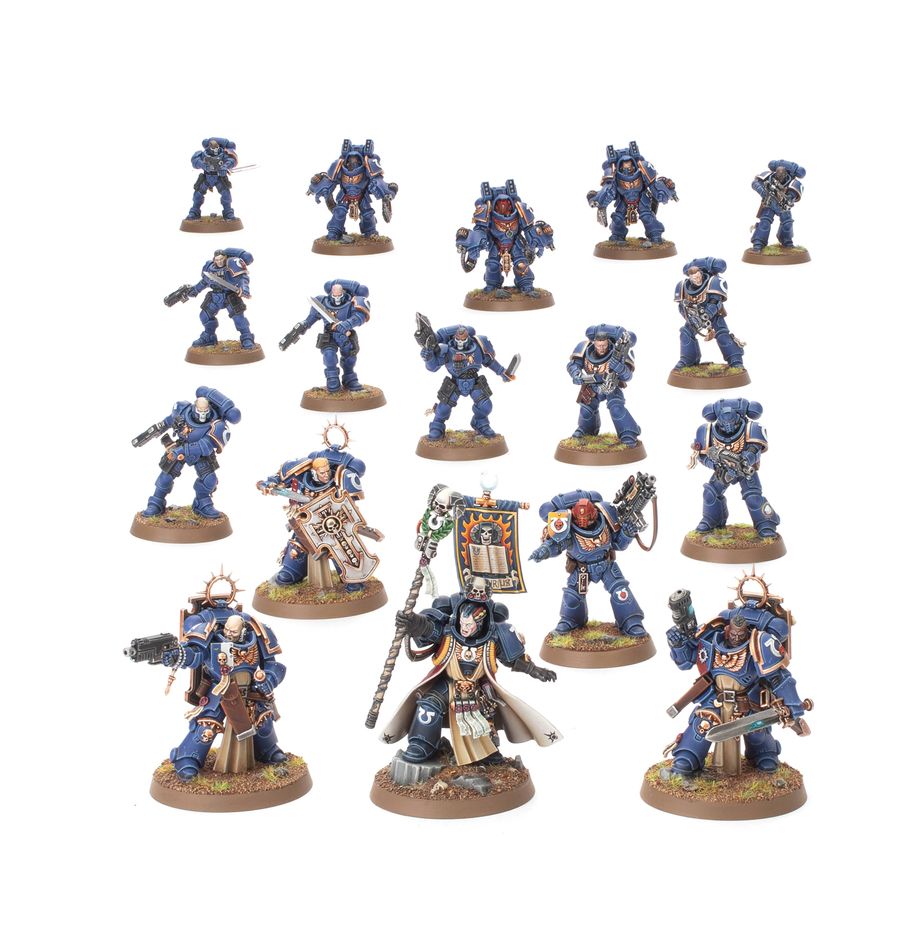 Games Workshop - Warhammer 40K - Space Marines - Ultramarines Combat Patrol - 73-558
