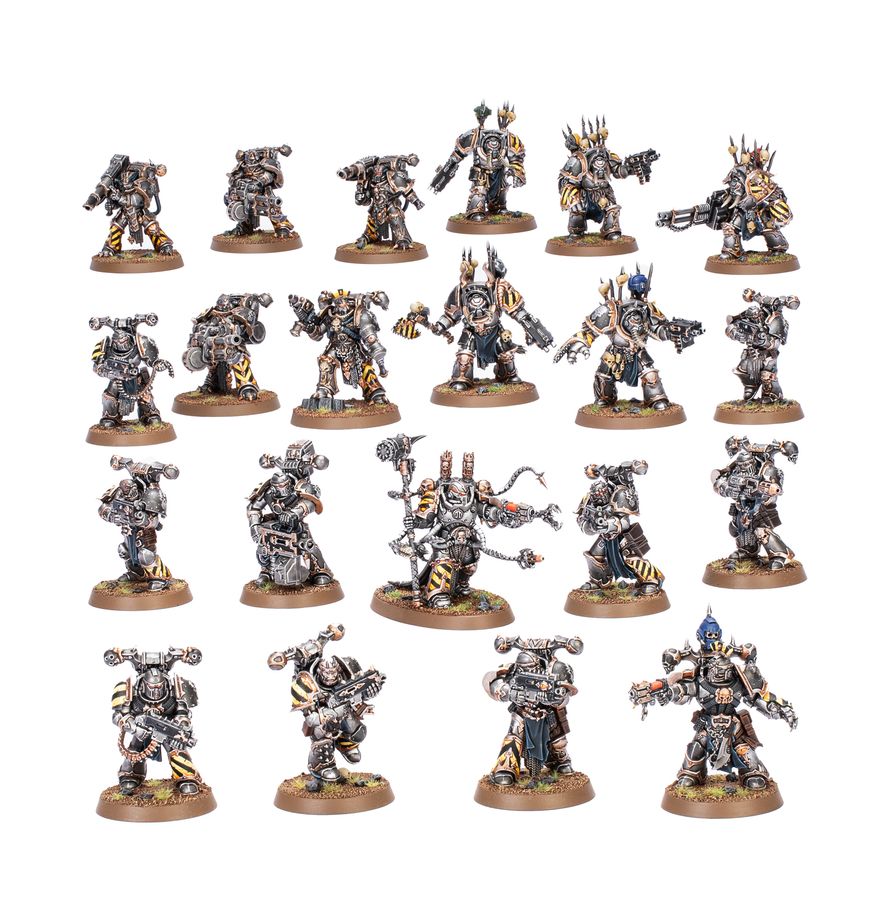 Games Workshop - Warhammer 40K - Chaos Space Marines - Iron Warriors - Combat Patrol - 73-434