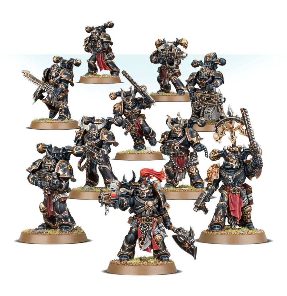 Games Workshop - Warhammer 40K - Chaos Space Marines - Battleforce - Hellforged Warband - 71-43