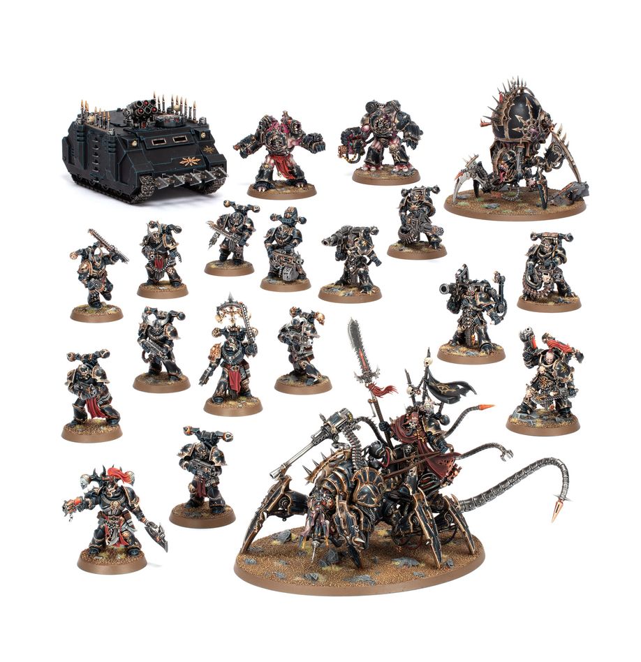 Games Workshop - Warhammer 40K - Chaos Space Marines - Battleforce - Hellforged Warband - 71-43