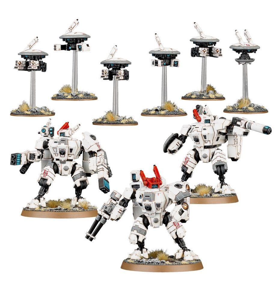 Games Workshop - Warhammer 40K - Tau Empire - Battleforce - Farsight Cadre - 71-56