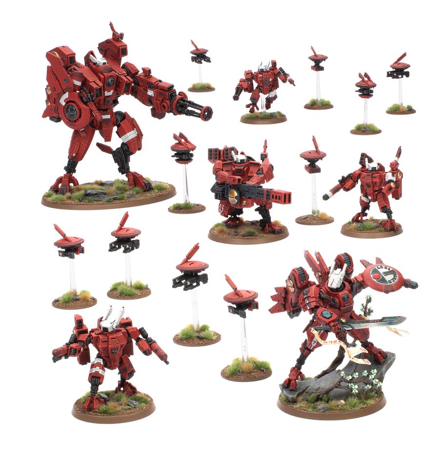 Games Workshop - Warhammer 40K - Tau Empire - Battleforce - Farsight Cadre - 71-56