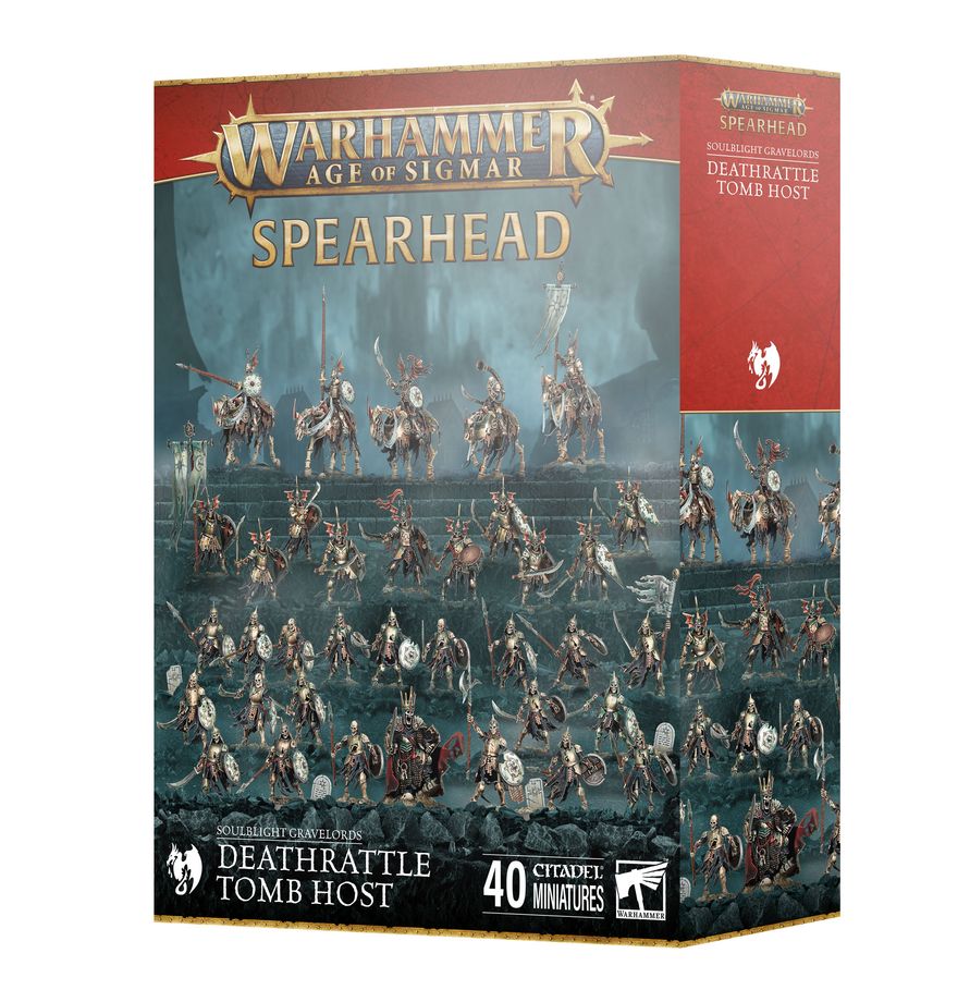 Games Workshop - Warhammer Age of Sigmar - Spearhead - Soulblight Gravelords - Deathrattle Deathrattle Tomb Host - 70-16
