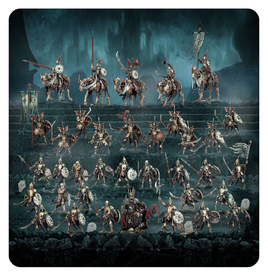 Games Workshop - Warhammer Age of Sigmar - Spearhead - Soulblight Gravelords - Deathrattle Deathrattle Tomb Host - 70-16