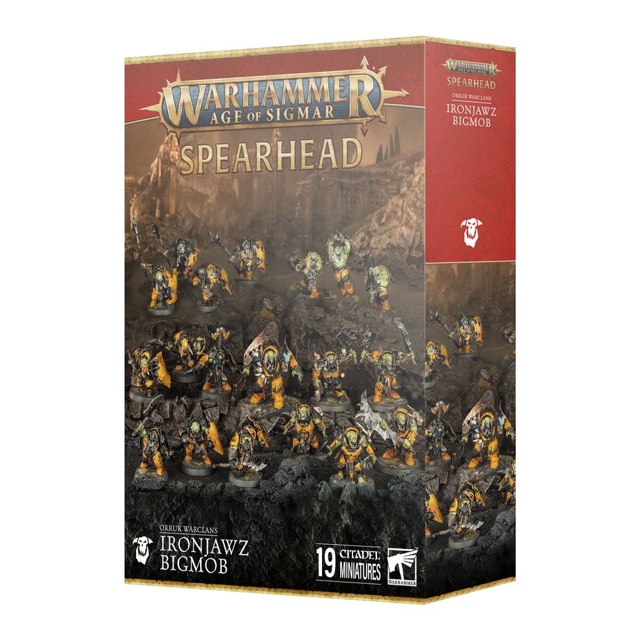 Games Workshop - Warhammer Age of Sigmar - Spearhead - Orruk Warclans - Ironjawz Bigmob - 70-23