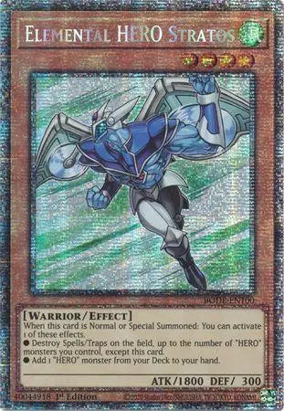 Elemental HERO Stratos [BODE-EN100] Starlight Rare