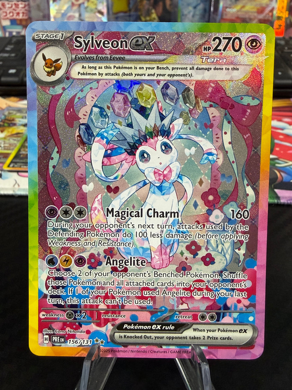 Sylveon Ex - 156/131 - Special Illustration Rare - Prismatic Evolutions - NM