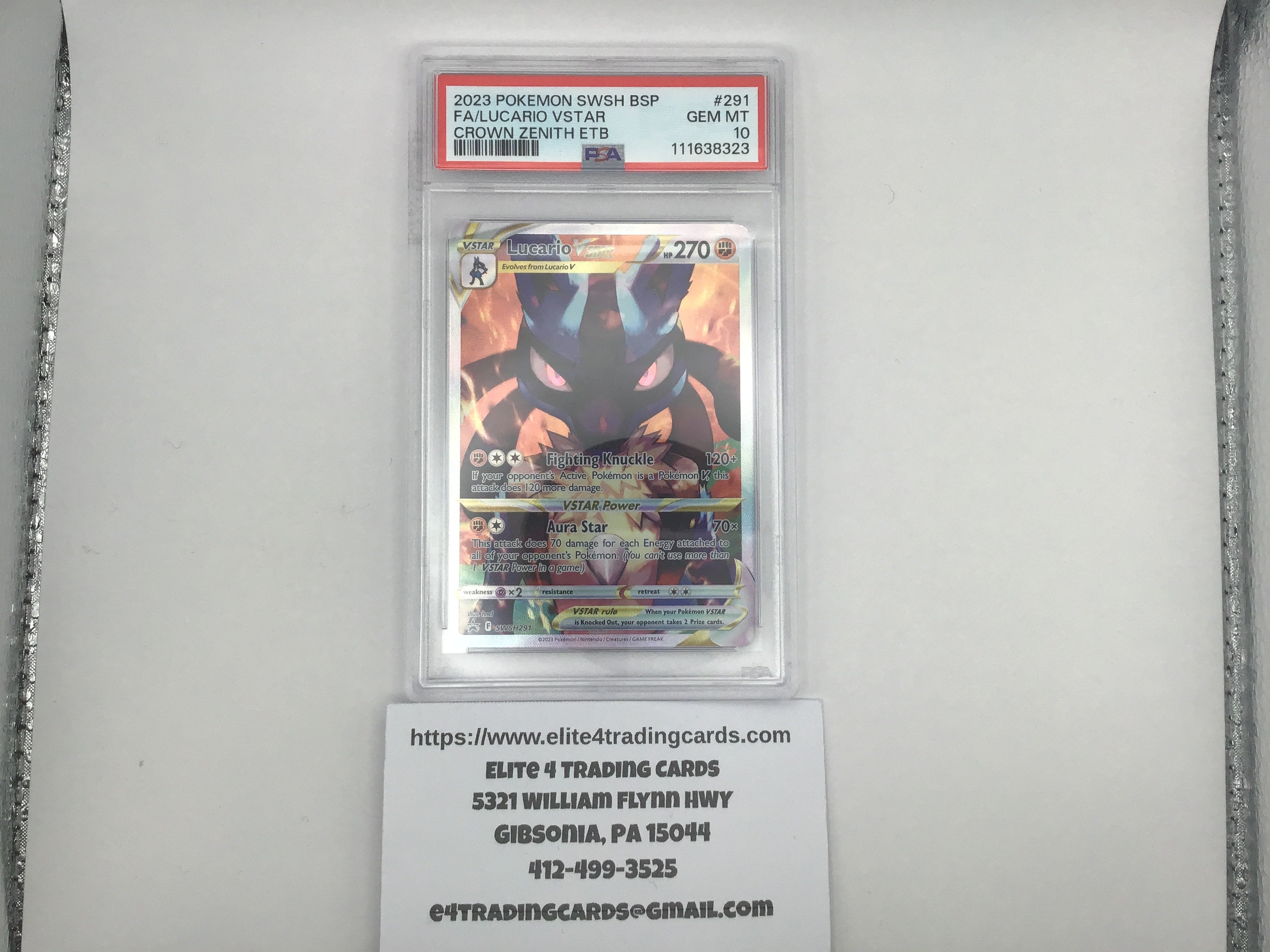 Lucario VSTAR #SWSH291 Pokemon Promo (PSA 10)