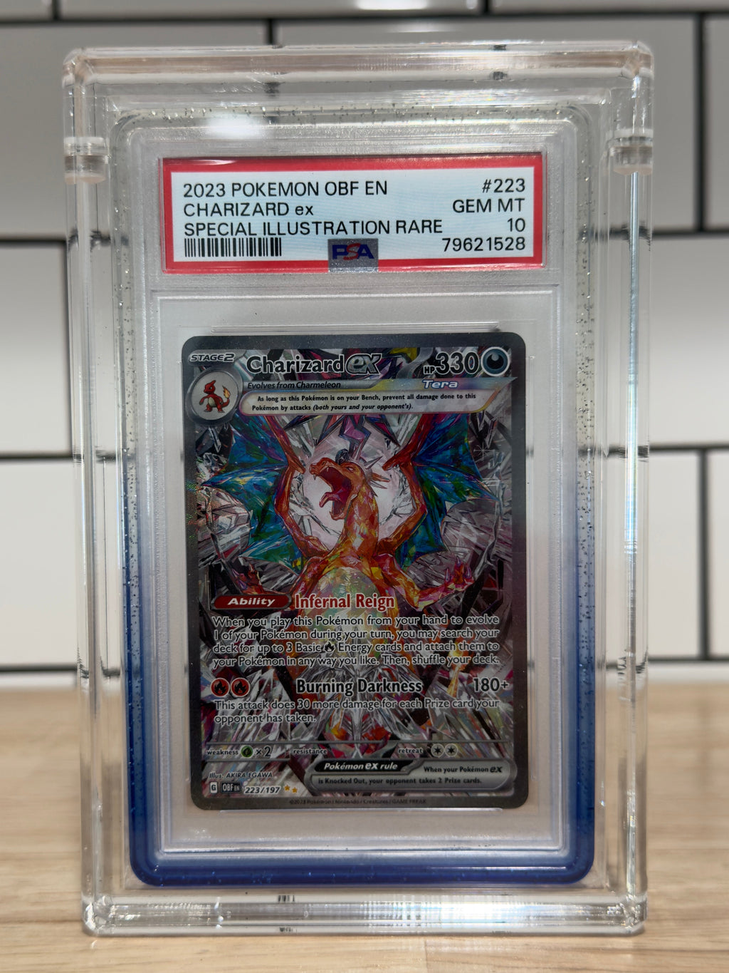 2023 Pokemon OBF EN Special Illustration Rare #223 Charizard ex PSA 10 GEM MINT