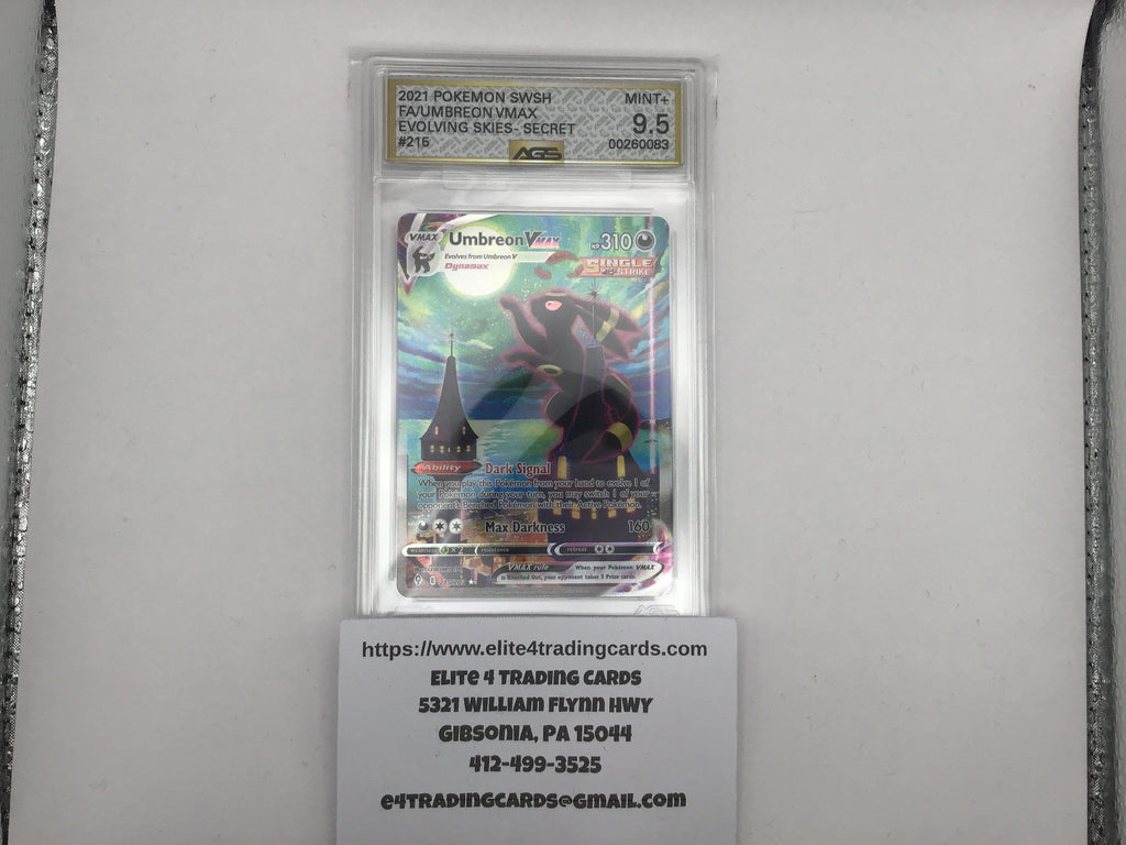Umbreon VMAX #215 Pokemon Evolving Skies (AGS 9.5 Moonbreon)