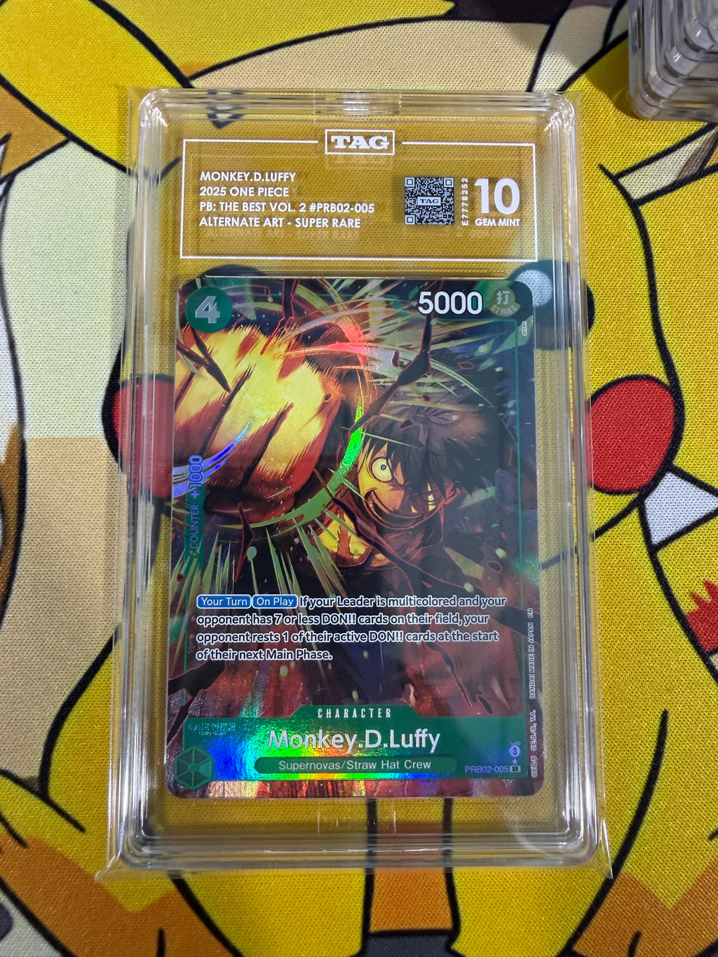 TAG 10 - Monkey D Luffy - PRB02-005 - Alternate Art - The Best Vol. 2