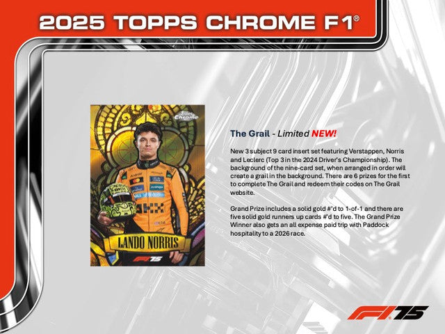 2025 Topps Chrome F1 Formula 1 Hobby 12-Box