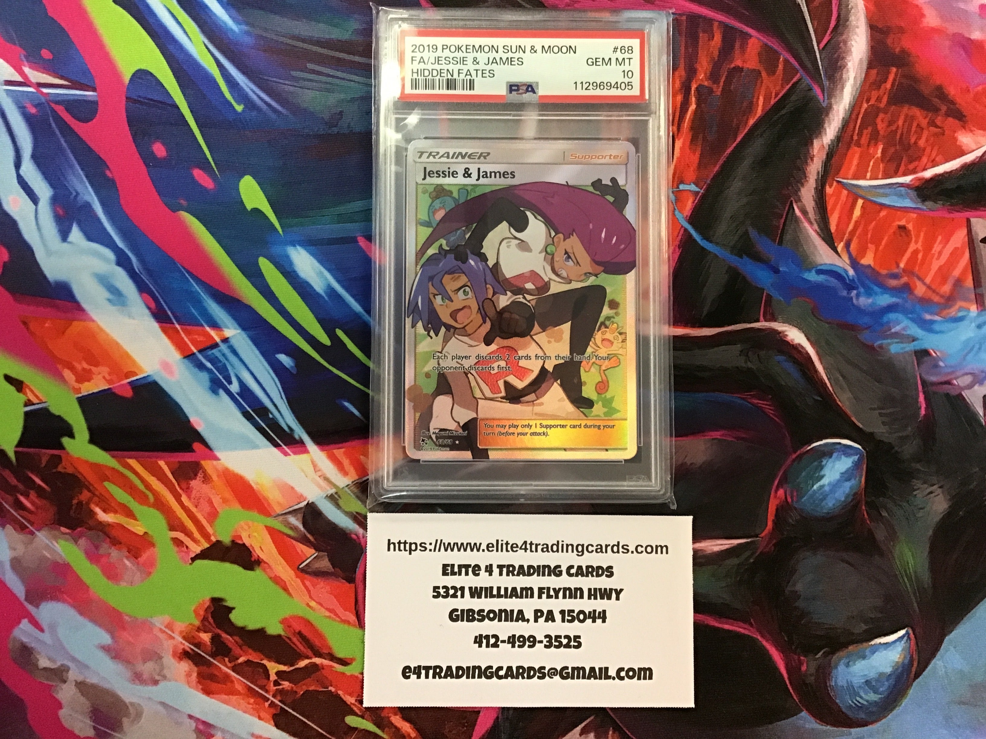 Jessie & James #68 Pokemon Hidden Fates (PSA 10)
