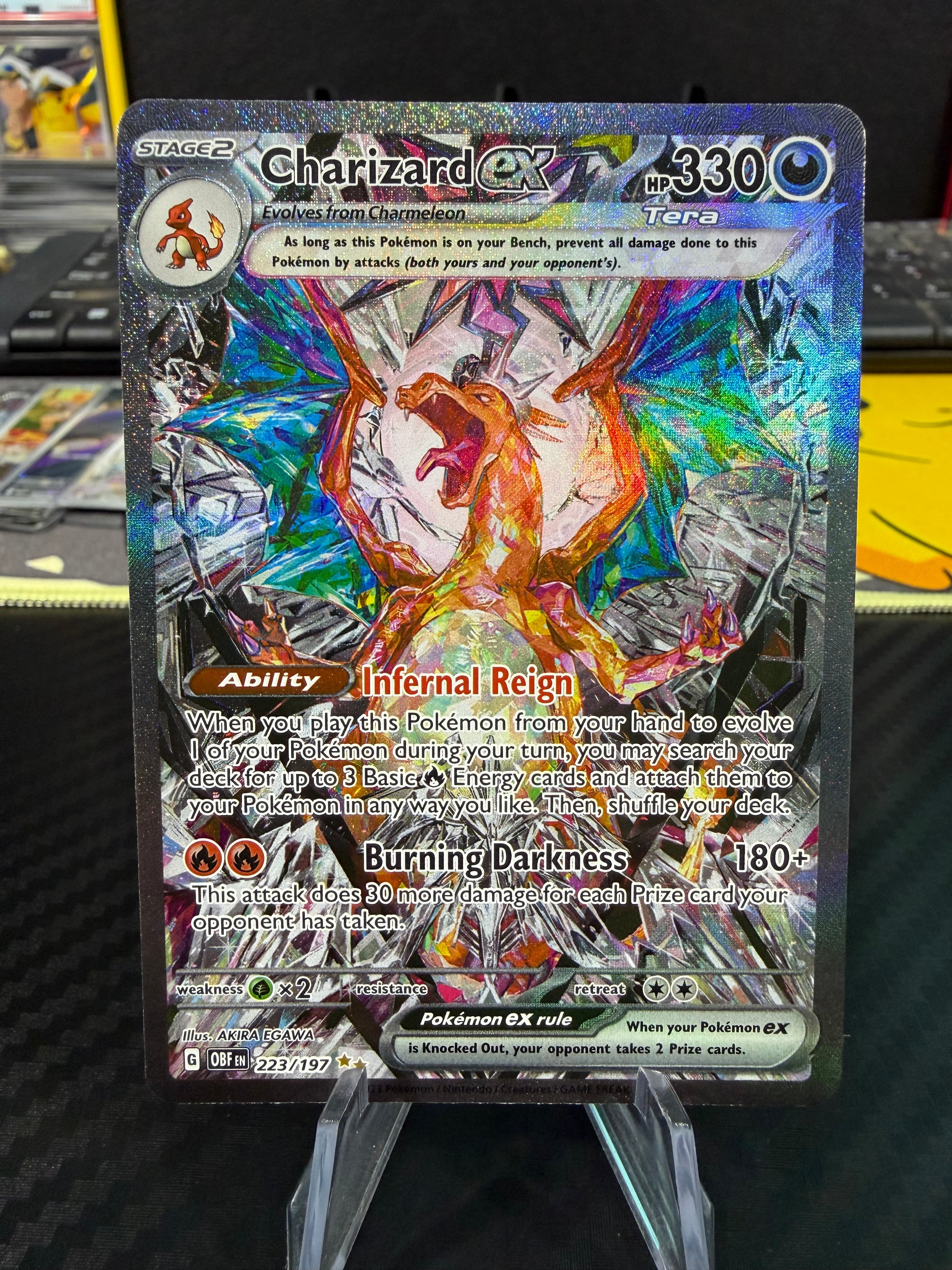 Charizard Ex - 223/197 - Special Illustration Rare - Obsidian Flames - NM