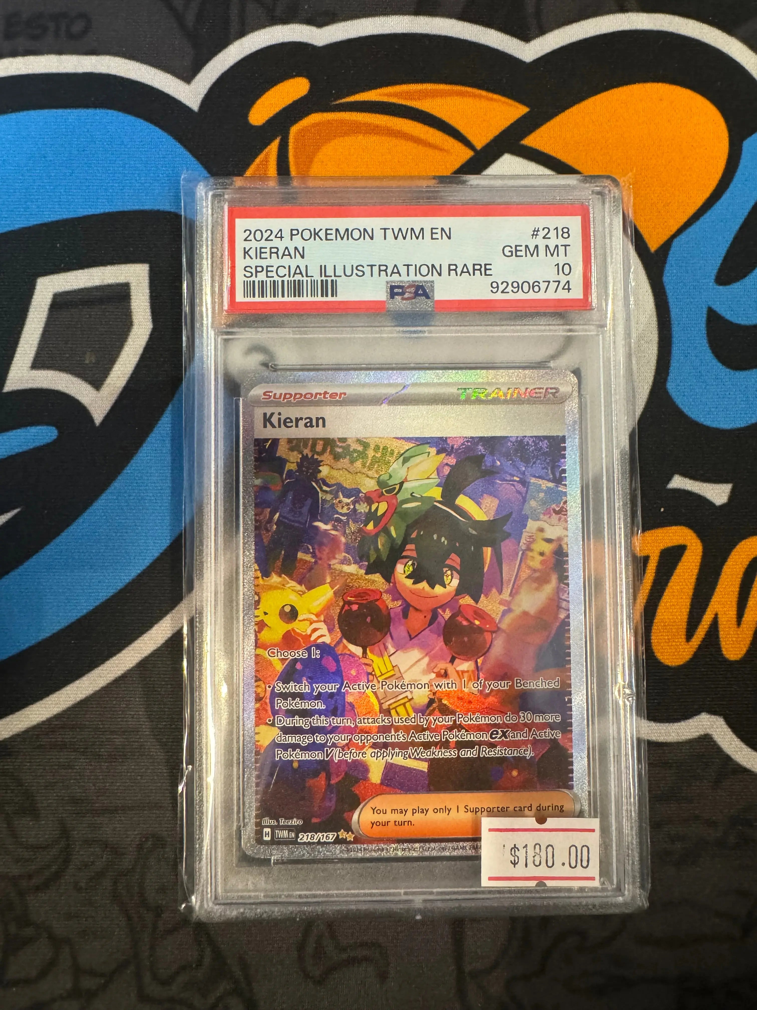 Psa 10 Pokemon Twilight Masquerade Kieran Special Illustration Rare