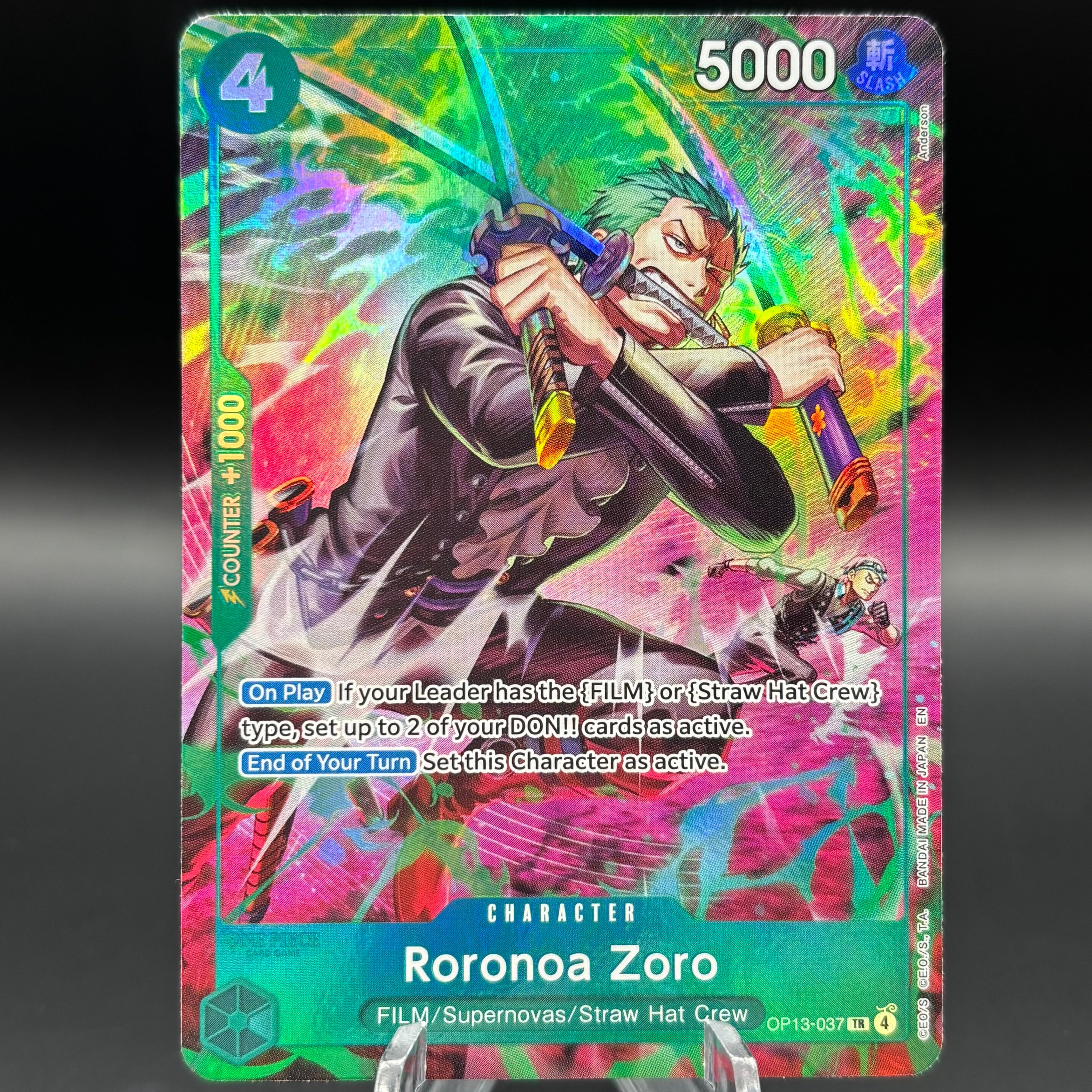 Roronoa Zoro (OP13-037) - Adventure on Kami's Island (OP15-EB04) Single Card