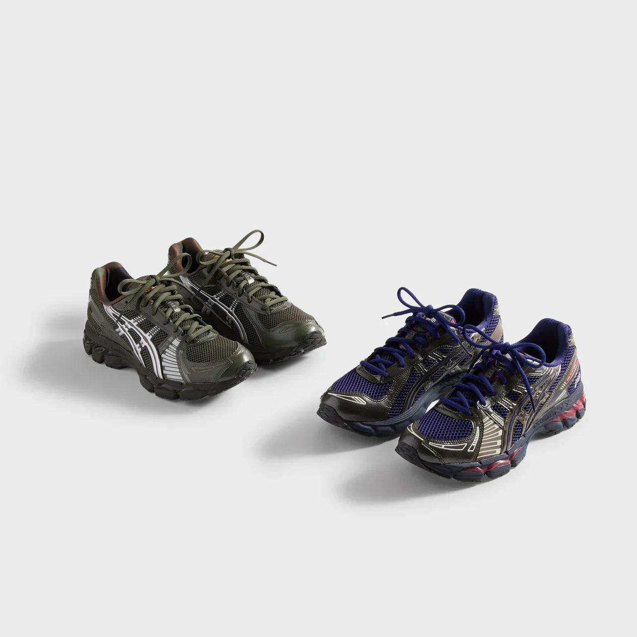 Marvel vs. Capcom | Kith for ASICS GEL-KAYANO® 12.1 Captain America vs. Guile Double Box - ai-mvc011298 - [NO COMIC] (PRE-ORDER LATE NOVEMBER)