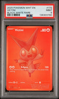VICTINI SCHWARZ WEISS SELTEN 2025 POKEMON WHT EN-WHITE FLARE PSA MINT 9